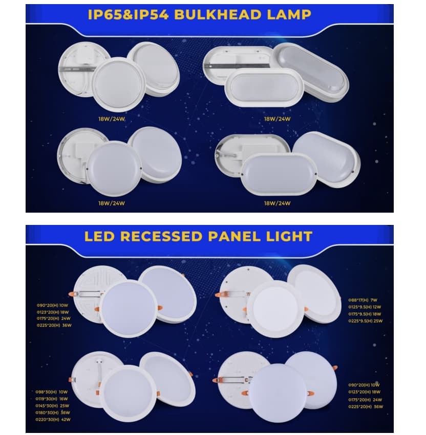 Lampu Panel LED laris lan Lampu Bulkhead LED