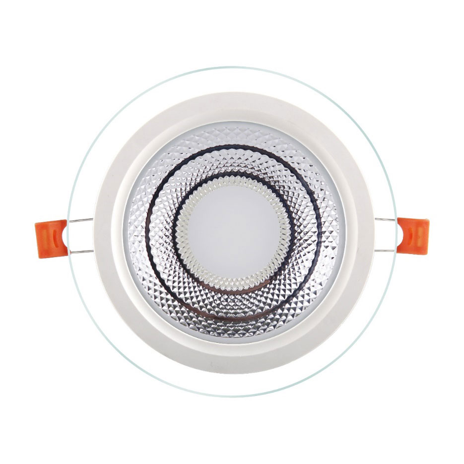 6W 12W 18W 24W Panel Kaca Downlight