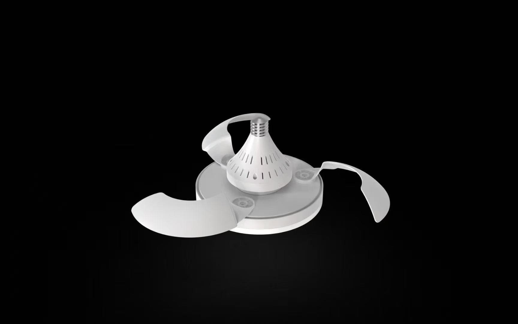 Lampu penggemar Ufo, penggemar langit-langit sing entheng, 3 warna 3000K-6500k